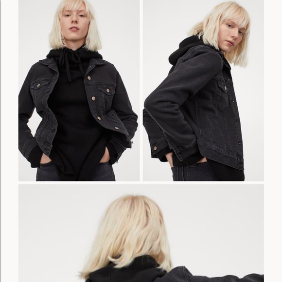 ‼️Last chance by Feb 5‼️ &Denim black denim jacket - Picture 1 of 4